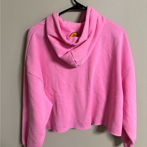 Von Dutch Rhinestone Embellished Cropped Hoodie Size Medium New Street Wear Pink - Picture 4 of 9